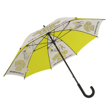 White and yellow multi-color black wood corporate gift umbrella for advertising promotion china wholesale factory